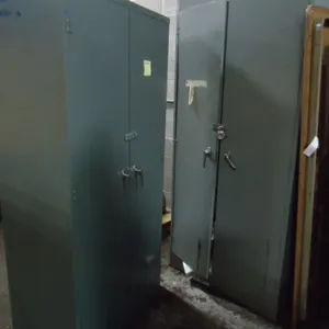 (6) Assorted Tall Metal Storage Cabinets