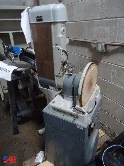 Rockwell Delta Pedestal Disc Belt Sander