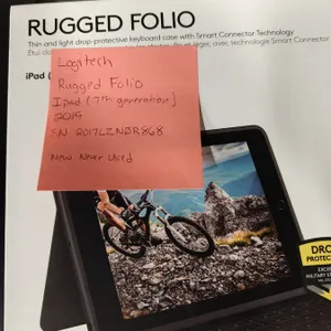 (2) Logitech Rugged Folio iPad (7th gen) Keyboard Cases