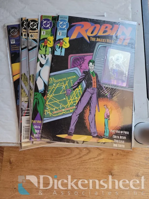 (5) DC ROBIN COMIC BOOKS