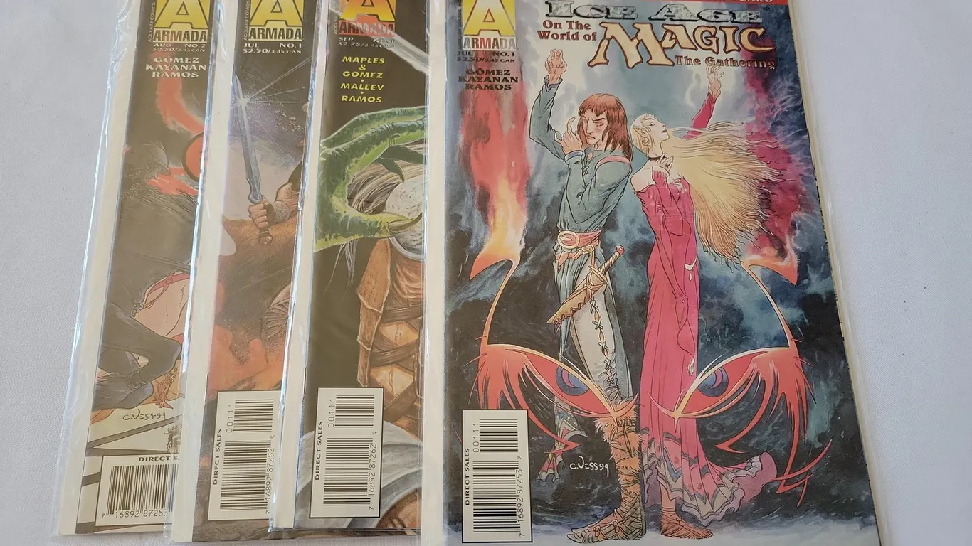 (4) ARMADA MAGIC: THE GATHERING COMIC BOOKS