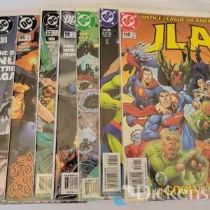 (8) DC JLA COMIC BOOKS