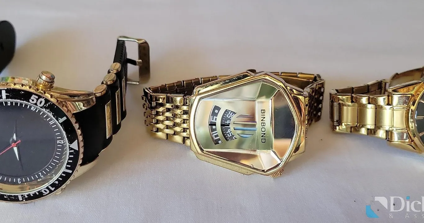 (3) AMERICAN EXCHANGE, BINBOND AND AN OLEV'S WRIST WATCHES