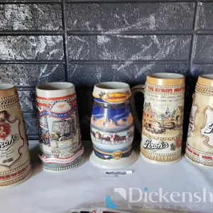 LOT OF (5) BEER STEINS