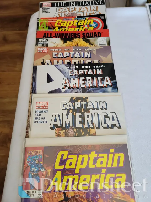 (7) MARVEL CAPTAIN AMERICA COMICS