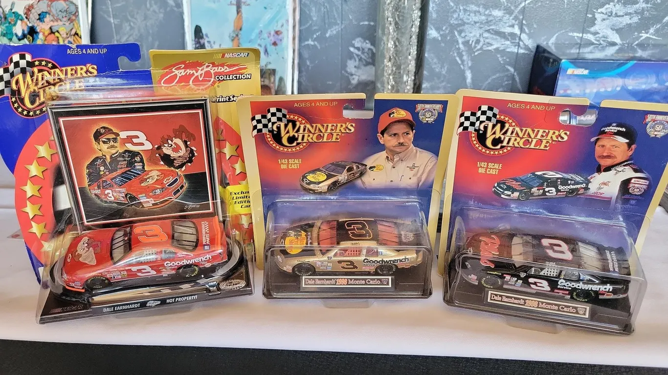(3) DALE EARNHARDT SR WINNER CIRCLE COLLECTIBLE CARS