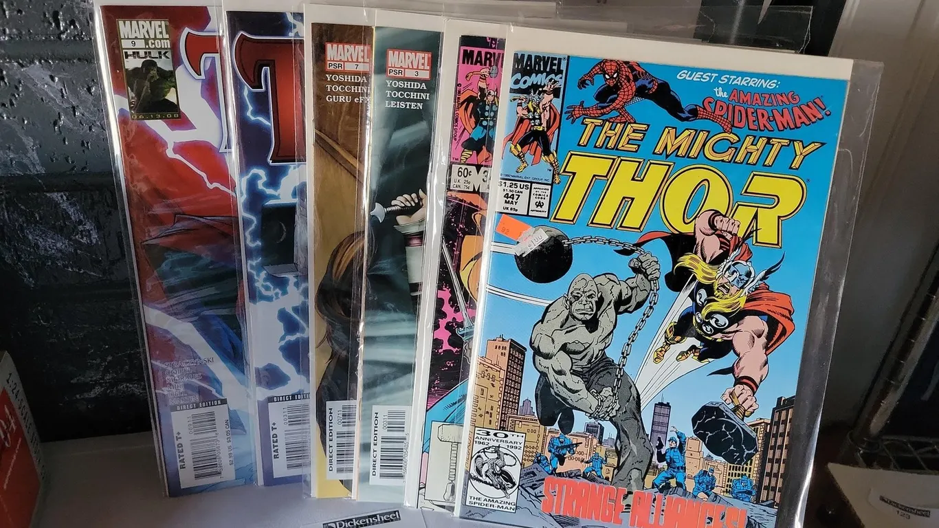 (6) MARVEL THOR COMIC BOOKS