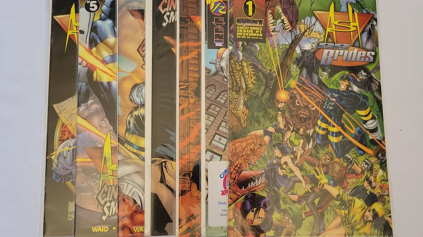 LOT OF (7) EVENT ASH COMIC BOOKS