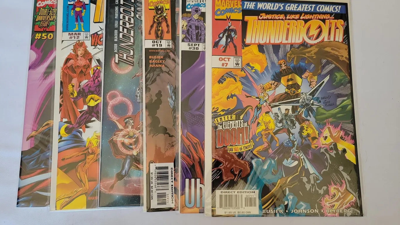 (6) MARVEL THUNDERBOLT COMIC BOOKS