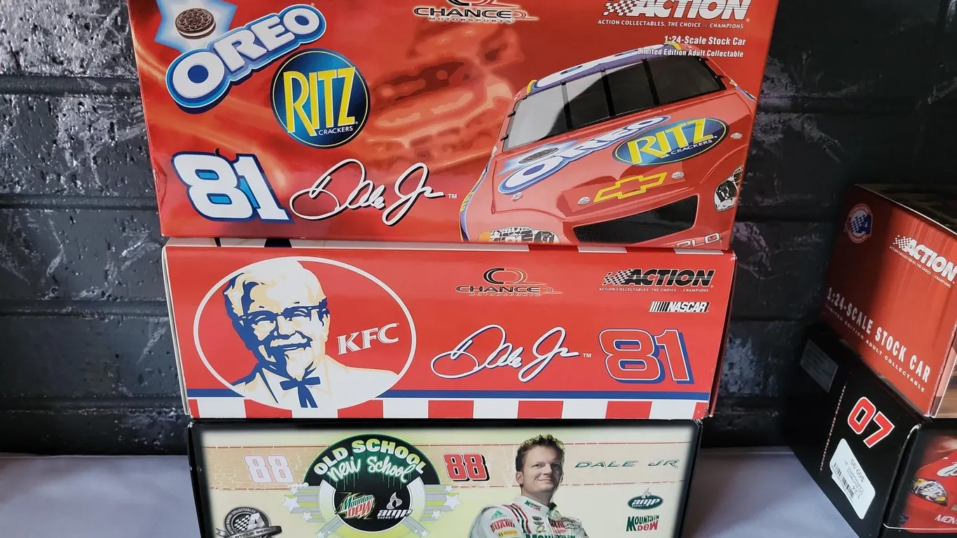 (3) 1:24 SCALE DALE EARNHARDT JR STOCK CARS