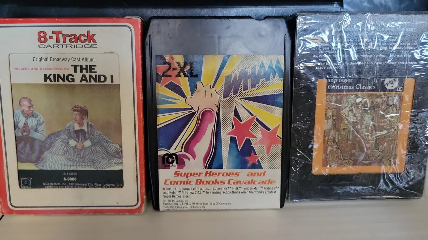 8 TRACK TAPES WITH CARRY CASE