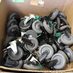Casters with Hard Rubber Wheels