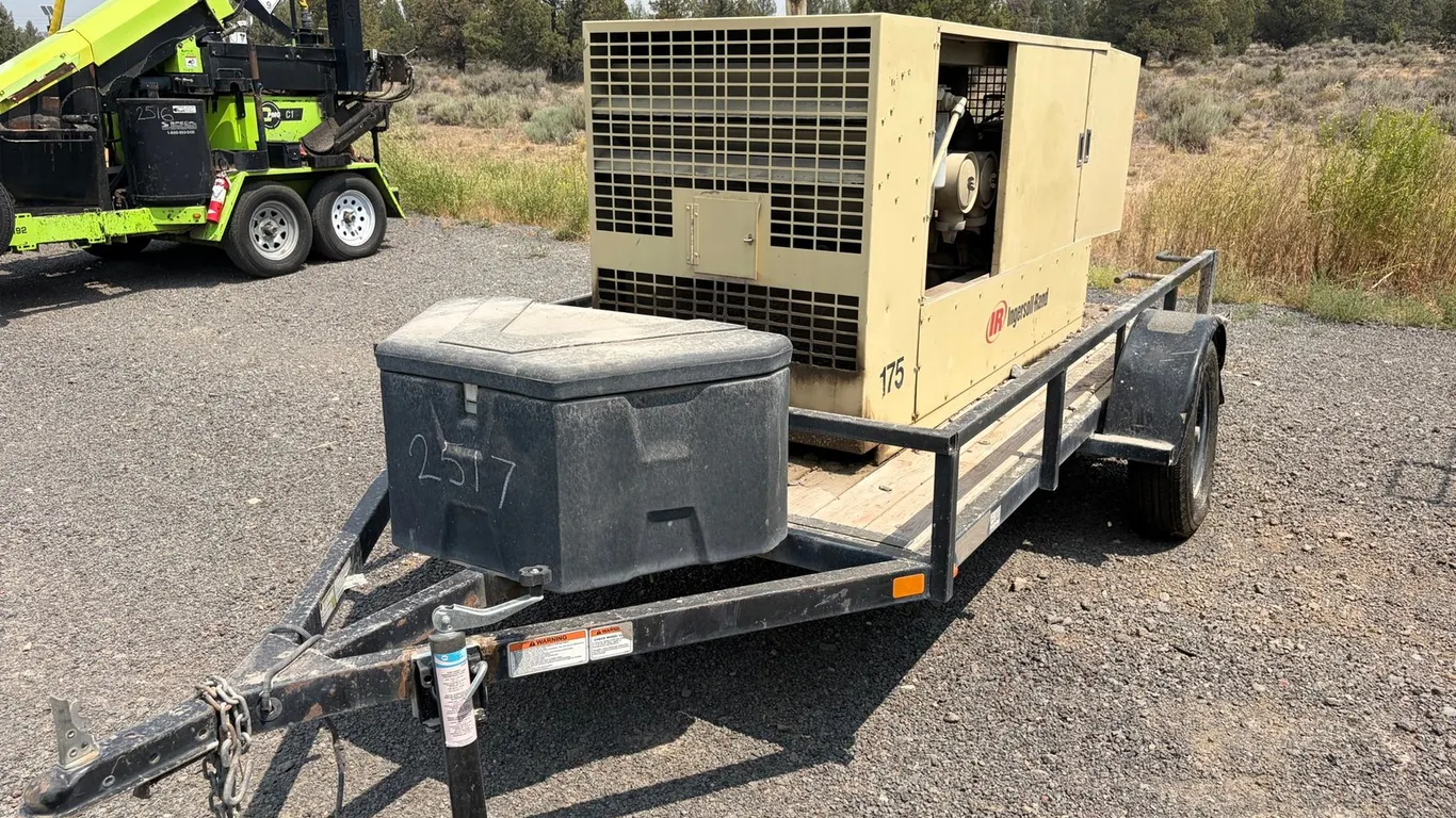 Ingersoll Rand P175WJD Air Compressor W/ Trailer