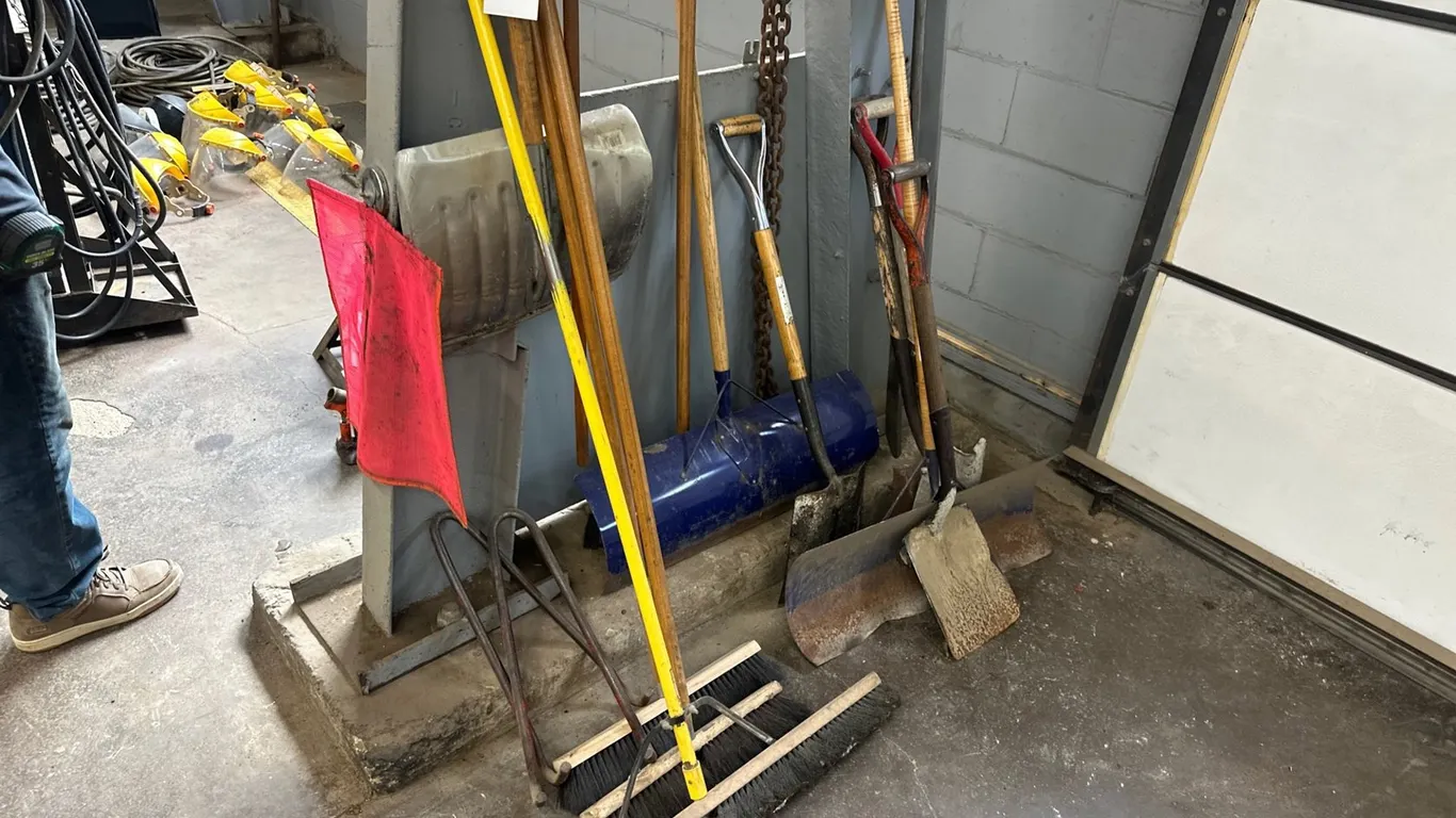 Brooms, Shovels, Chains, Pick And More