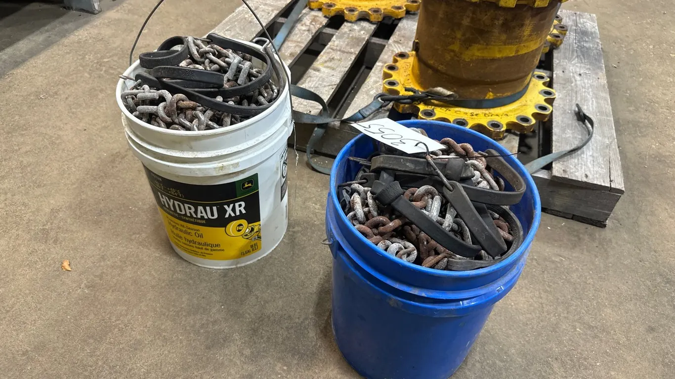 (2) 5 Gallon Pails W/ Chains