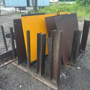 Steel Rack W/ Misc. Steel Plates