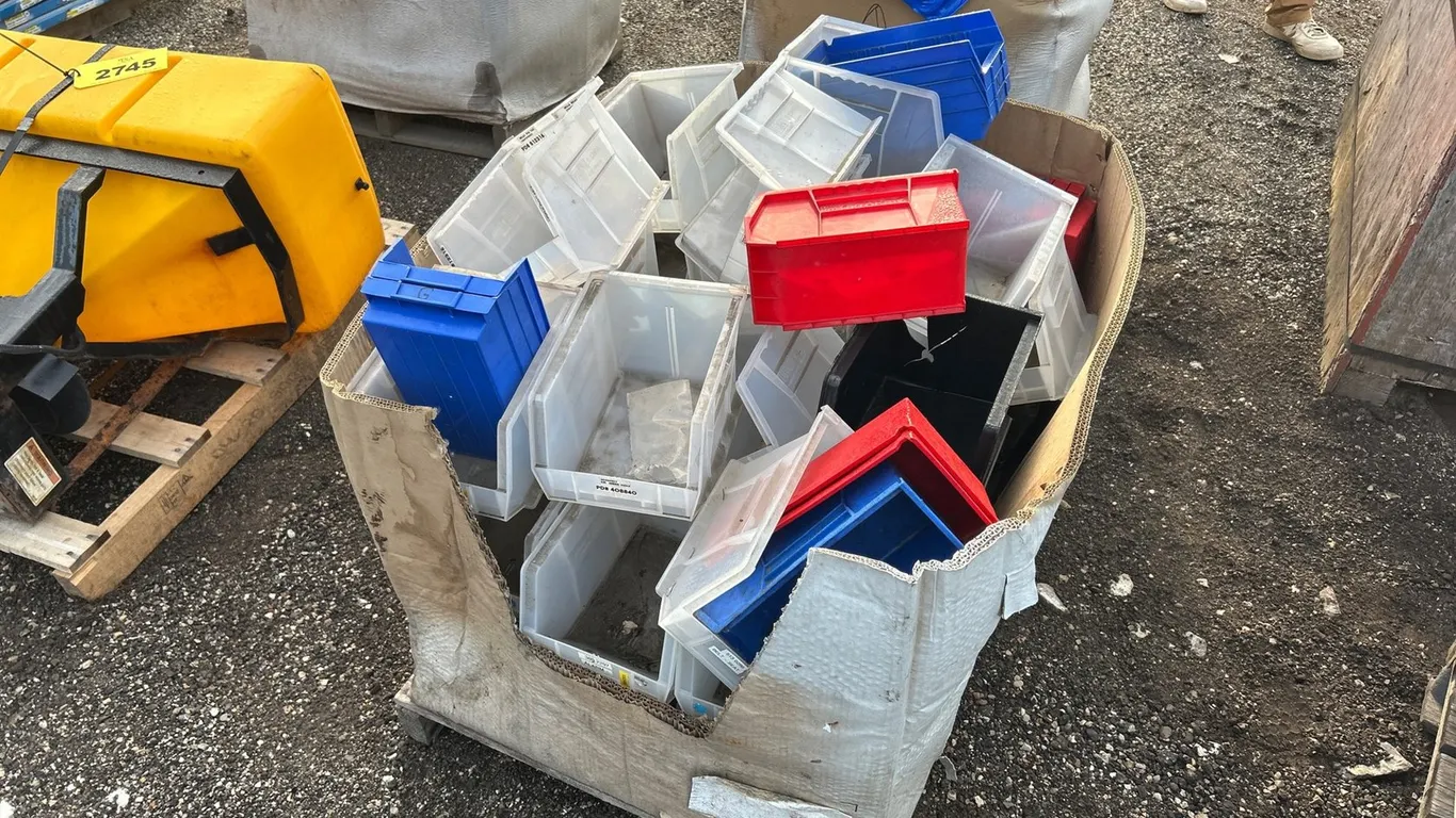 Crate Of Misc Hardware Bins