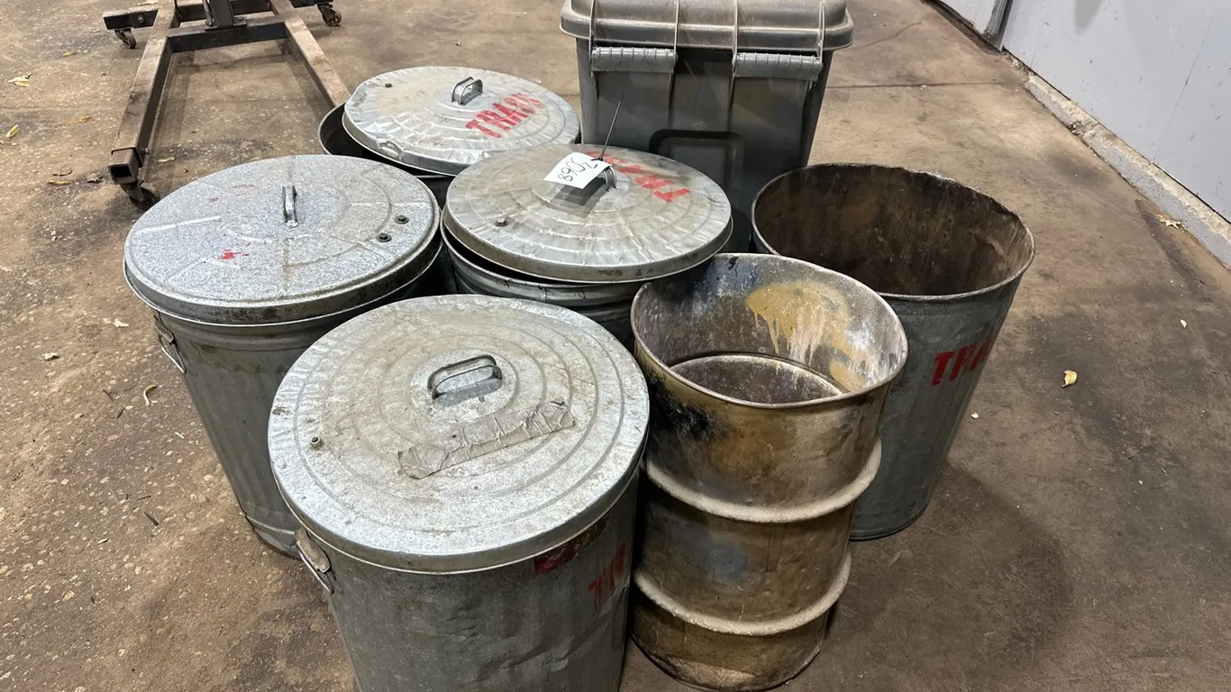 (7) Misc Trash Bins