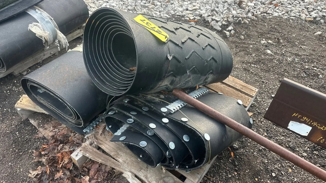 (3) Rolls Of Rubber Belting