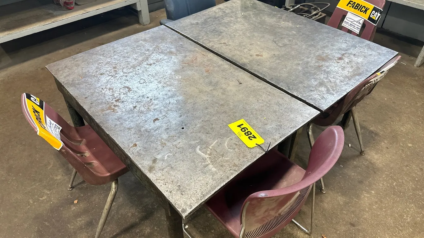 Approx 5'X4' Table W/ (5) Chairs