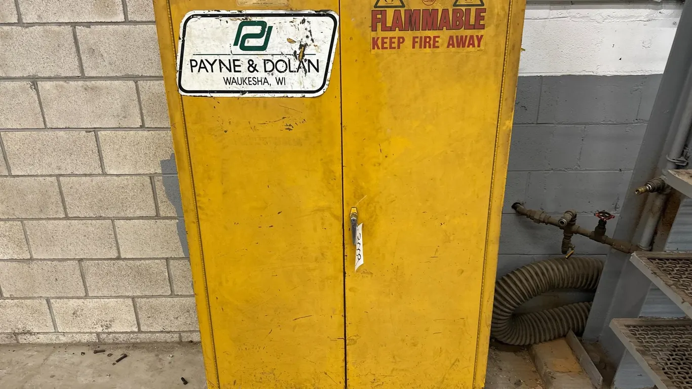 Fire Proof Cabinet W/ Paint, Oil And More