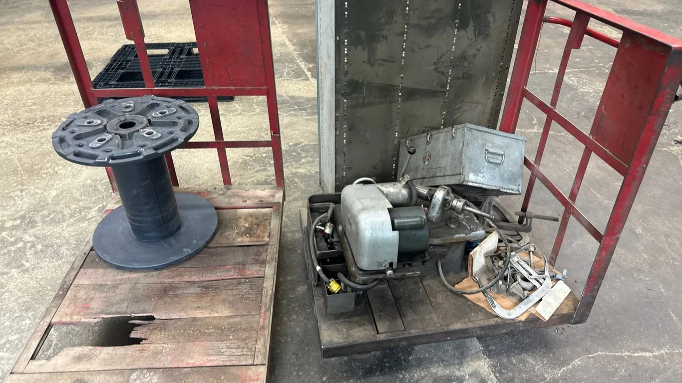 (2) Carts, Shelving, Valve Grinder, And More