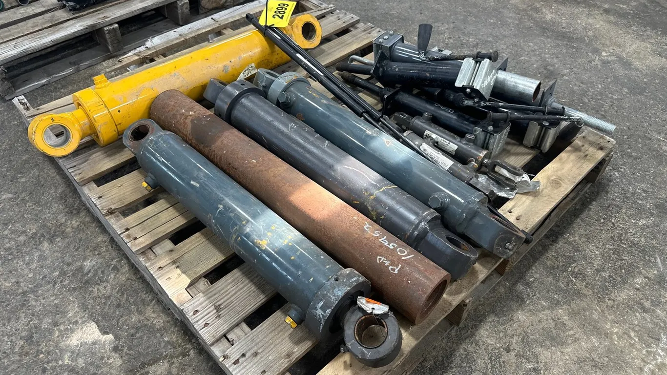 Pallet W/ Misc Hydraulic Cylinders