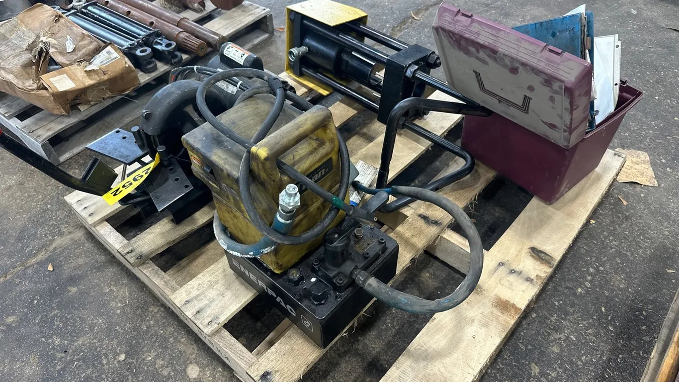 Misc Pallet W/ Hydraulic Crimper And Dyes, Misc Shop Tools