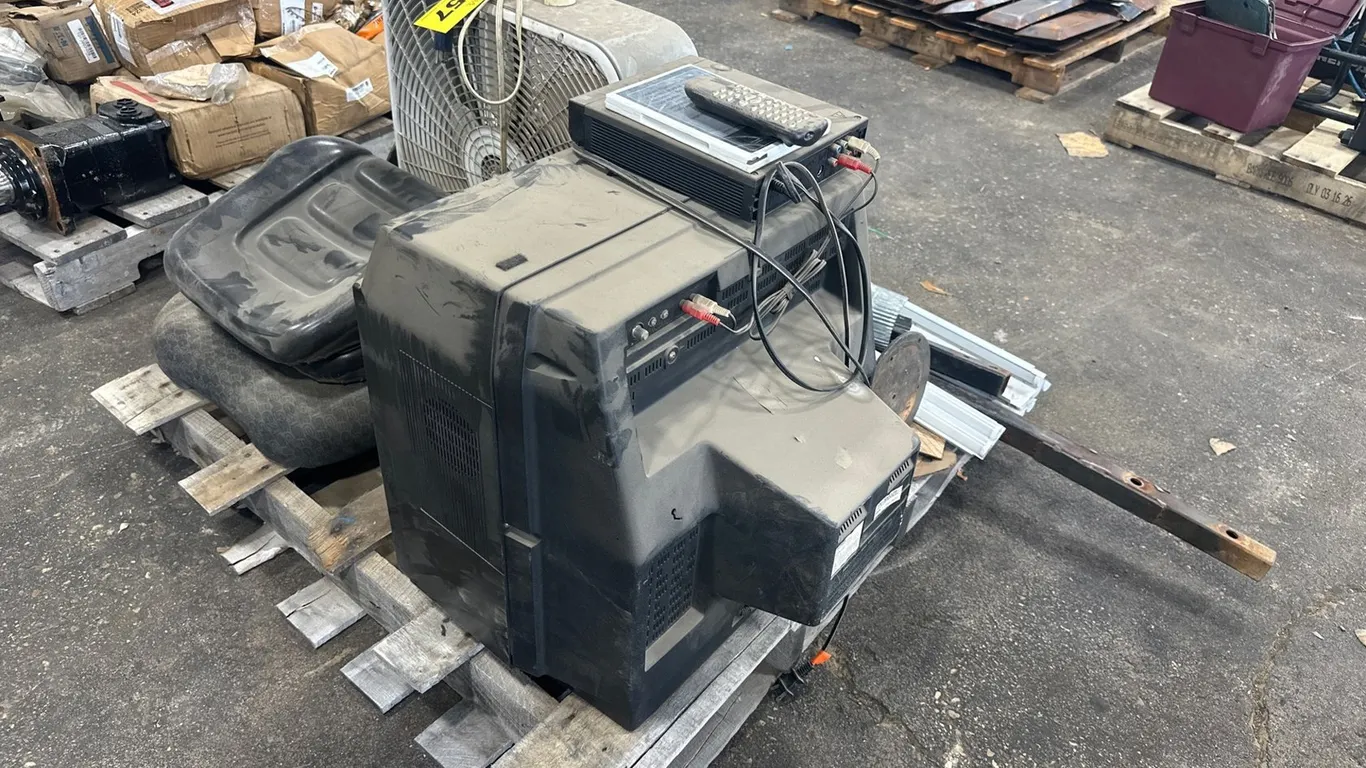 Pallet W/ TV, Fan, Lights, And More