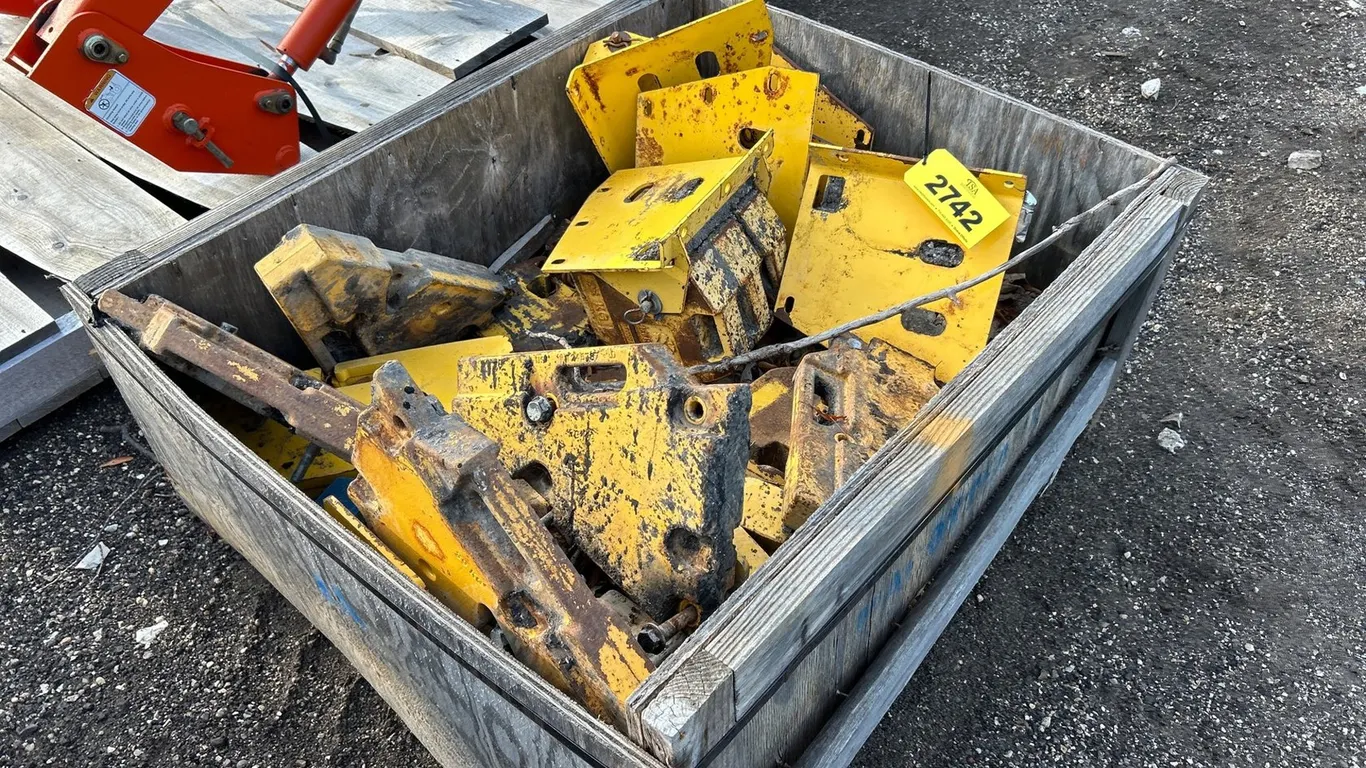 Tote Of Misc. Equipment Counterweights