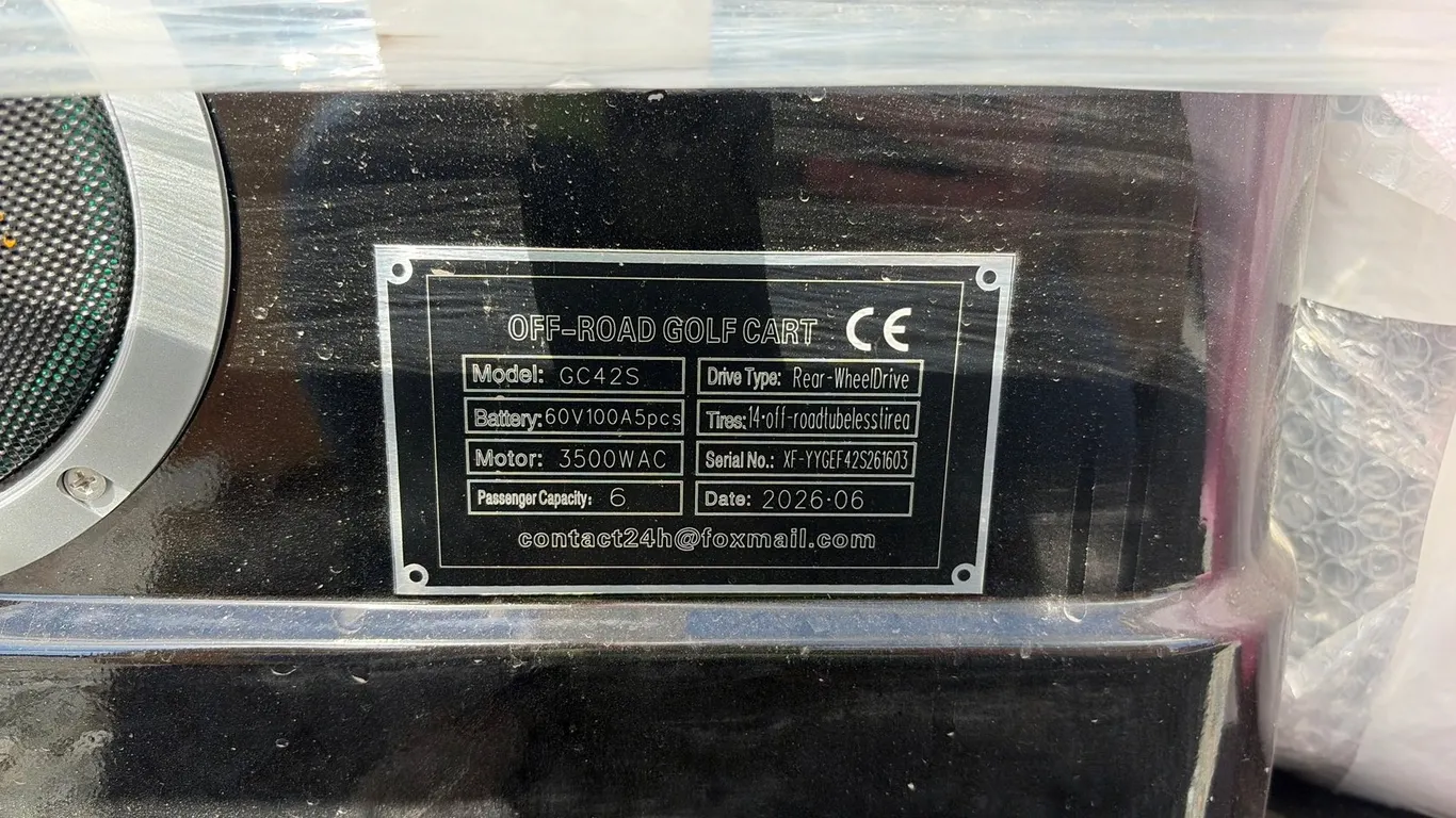 Unused Unassembled SDLOOL GC42S Electric Golf Cart