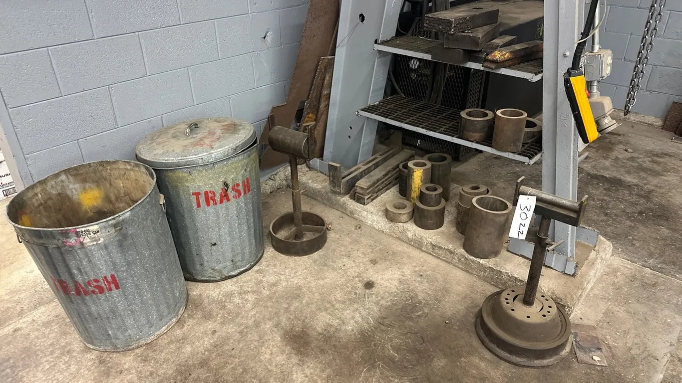 Misc. Steel, Garbage Bins, Hose And More