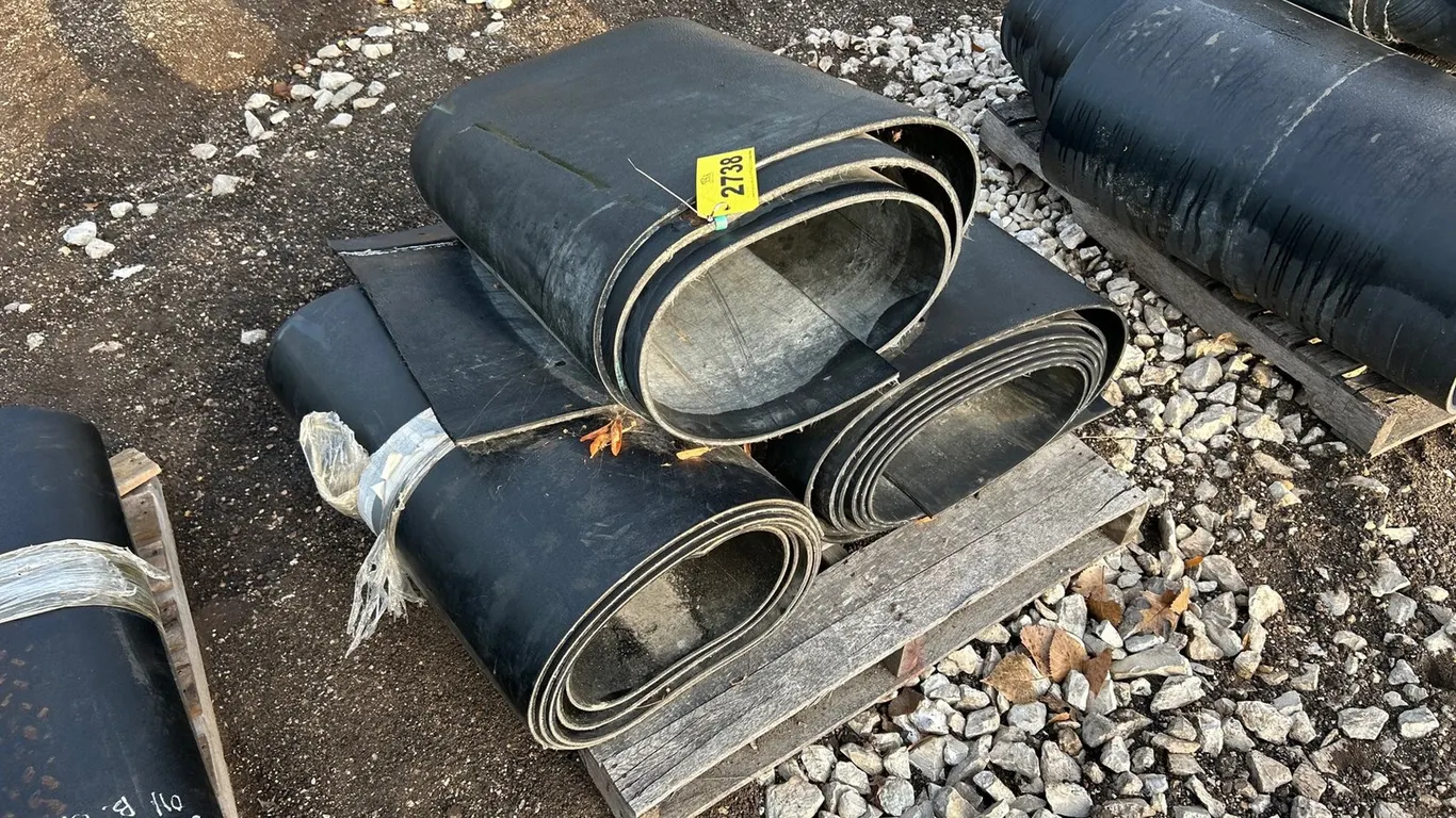 (3) Rolls Of Rubber Belting
