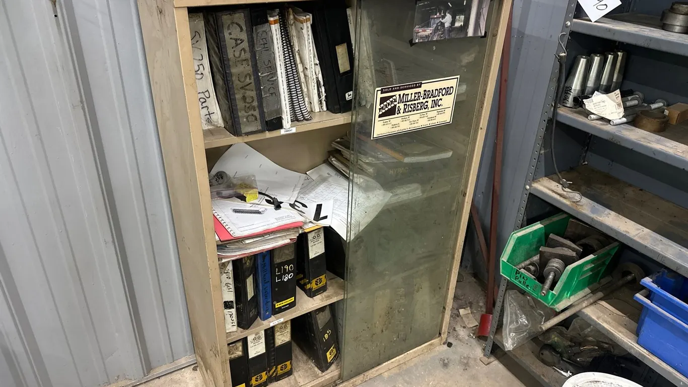 Metal Cabinet W/ Service Manuals