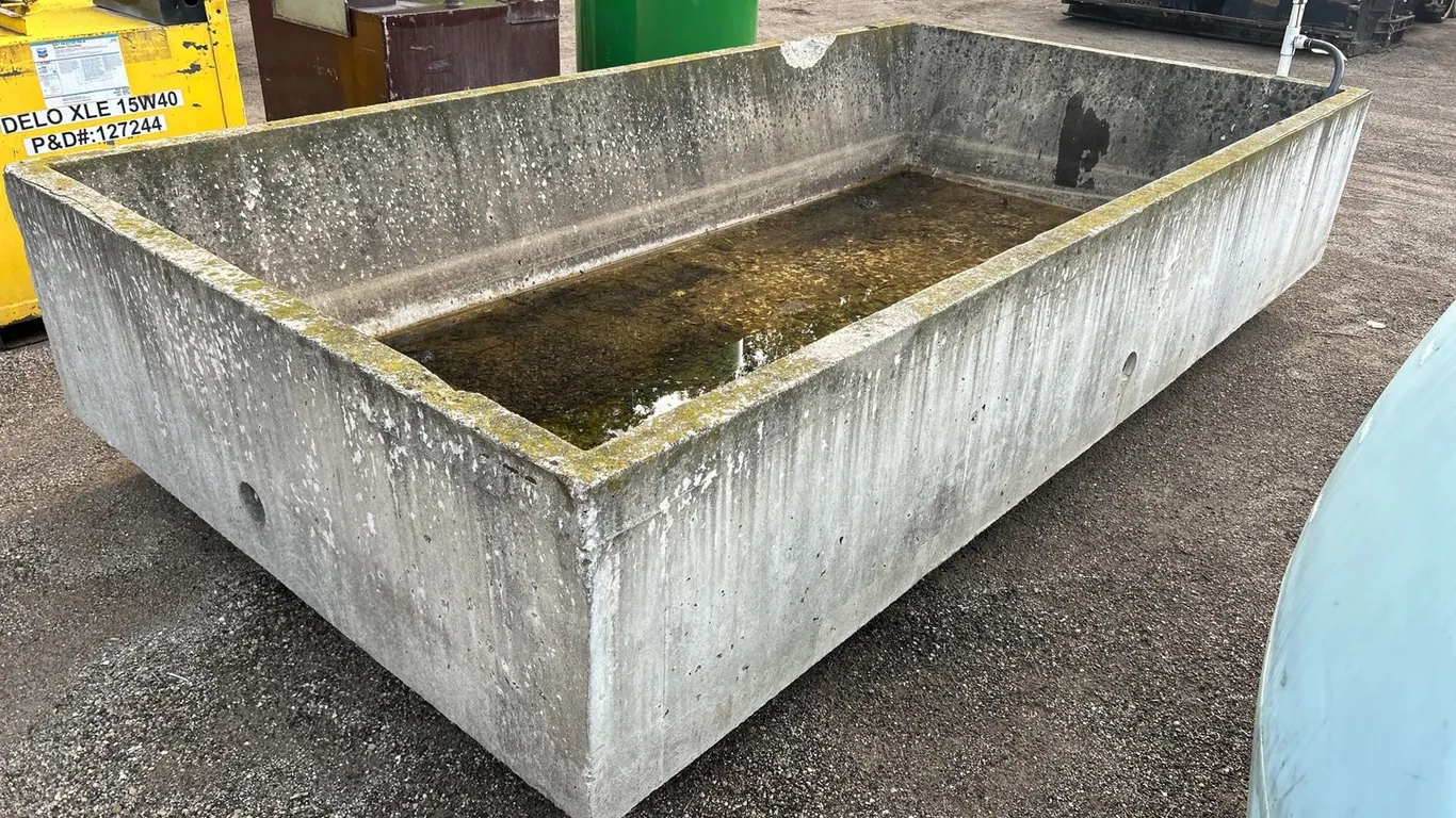 Approx 86"W X 164"L Concrete Basin