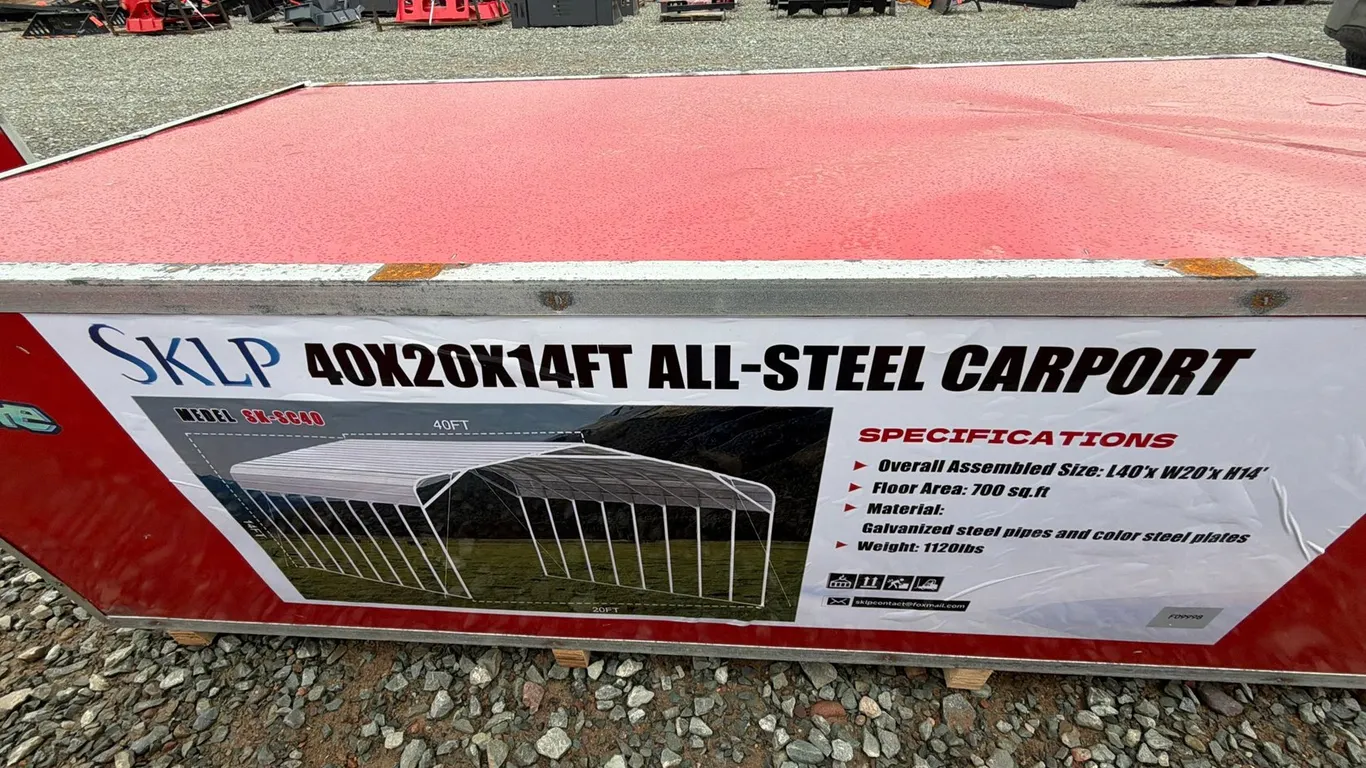 Unused SKLP SK-SC40 Steel Carport