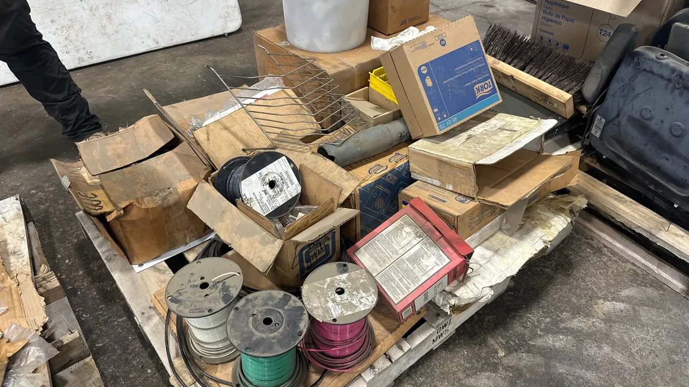 Pallet W/ Misc Wire, And More