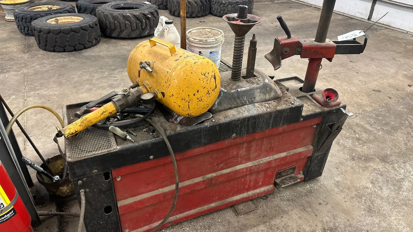 Tire Changer W/ Supplies And Bead Blaster