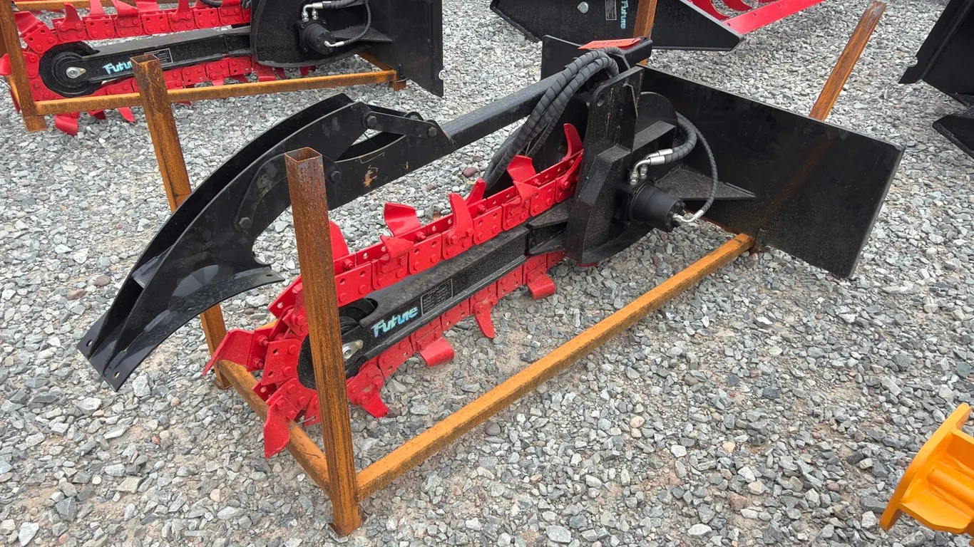 Unused Future TC38 Skid Steer Trencher W/Side Auger