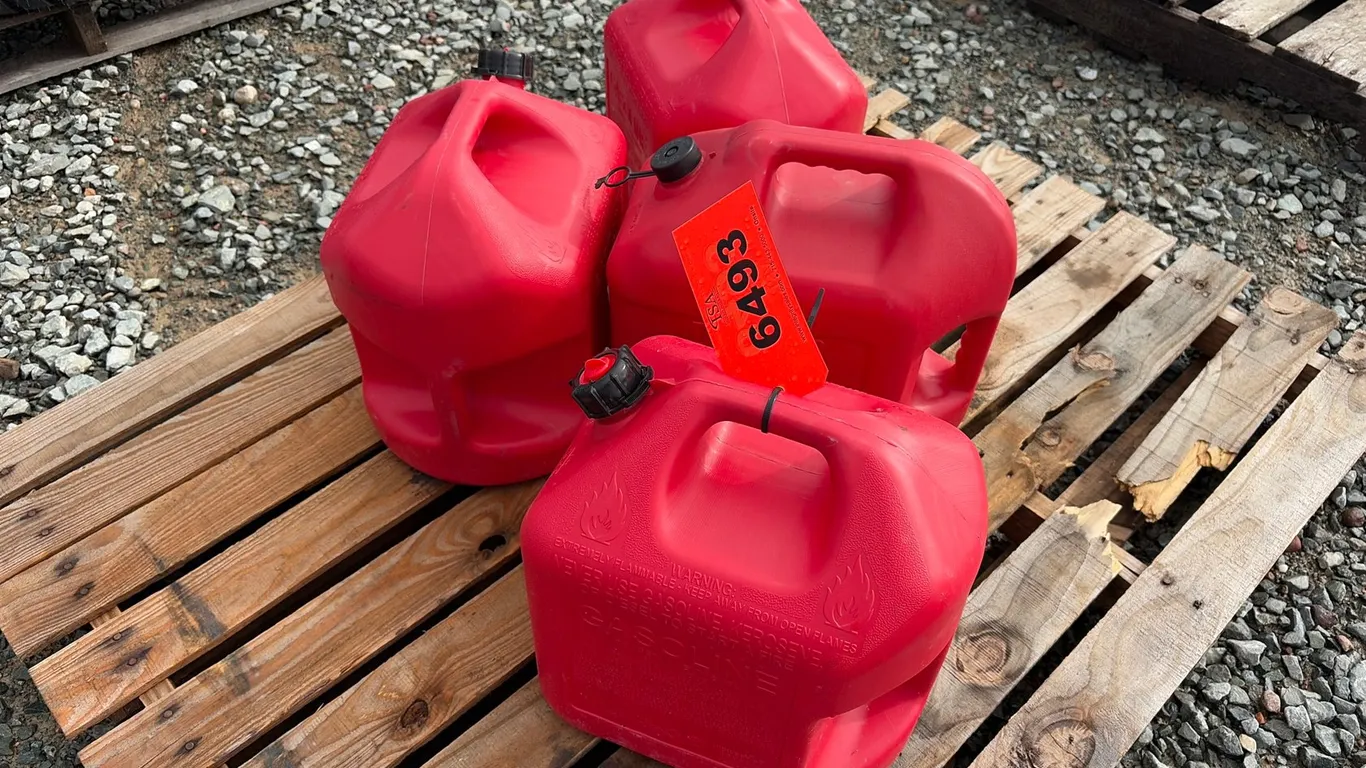 (4) Midwest Can 5 Gallon Gasoline Cans