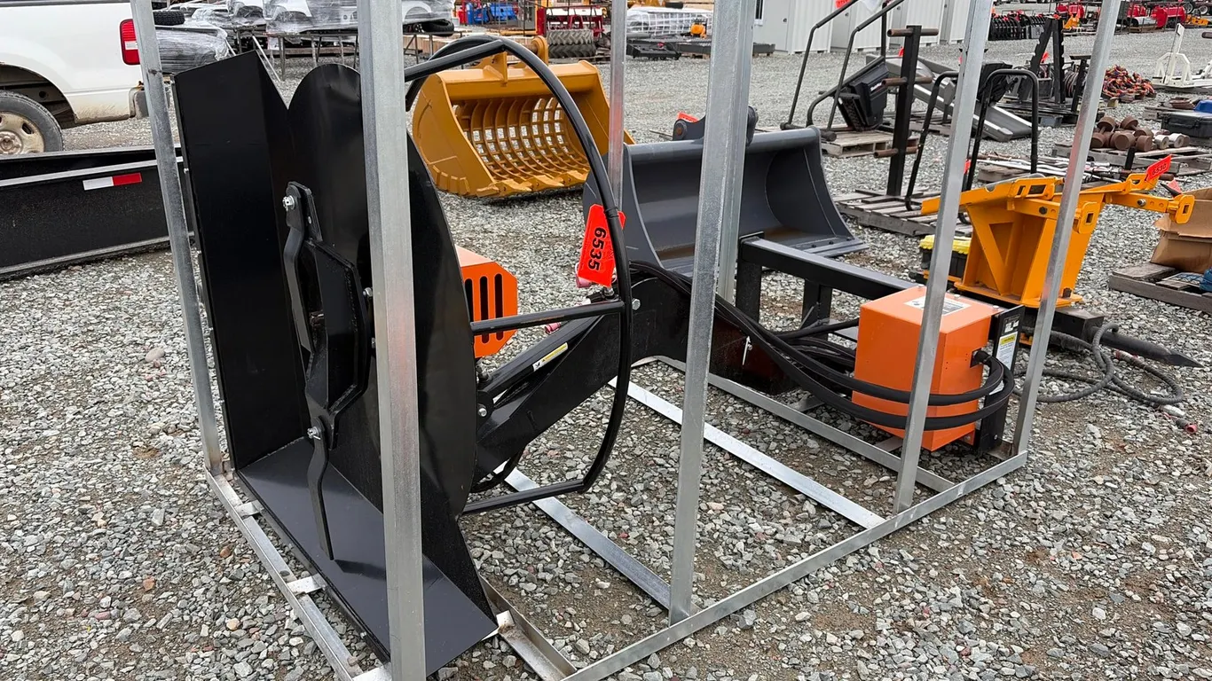 Approx. 46" Unused Wolverine ABC125 Skid Steer Articulating Brush Cutter Attachment