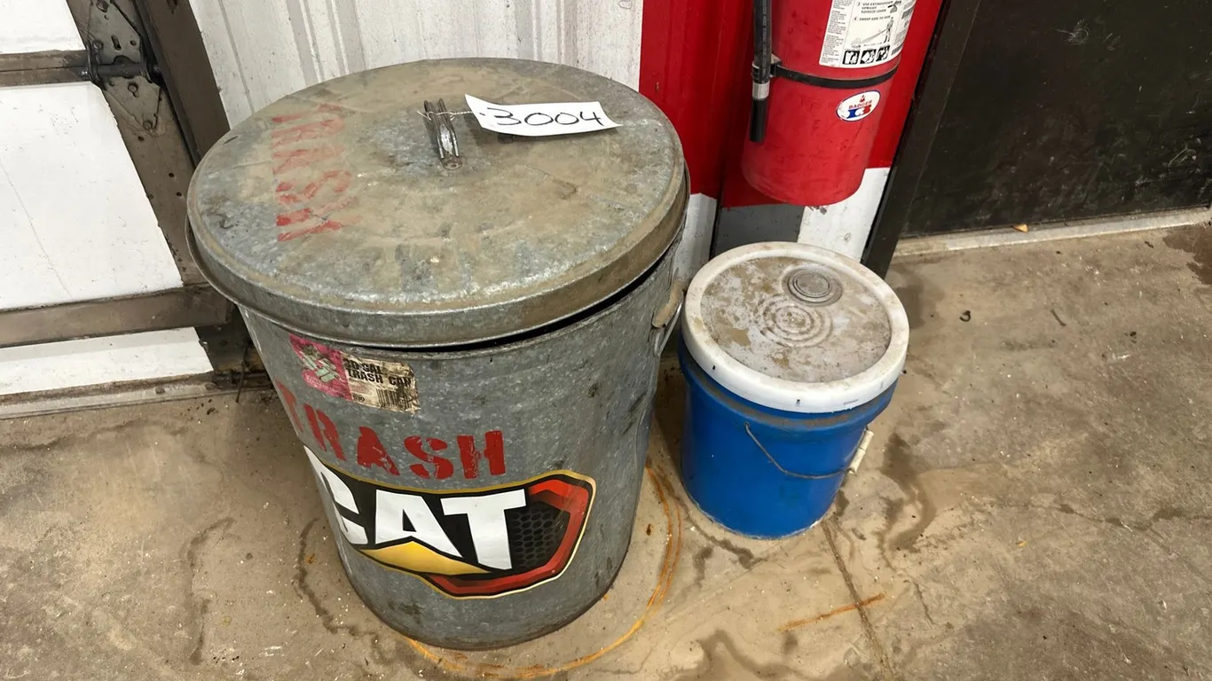 Shovels, Garbage Can, Salt Bucket