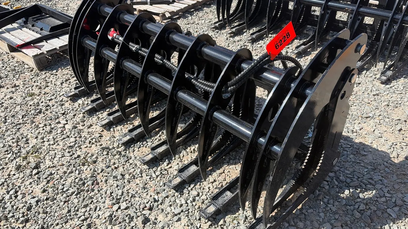 Approx. 72" Unused Future CLG72 Skid Steer Log Grapple Attachment