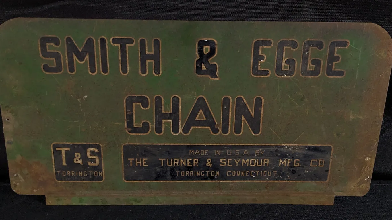 TIN SIGN SMITH & EGGE CHAIN
