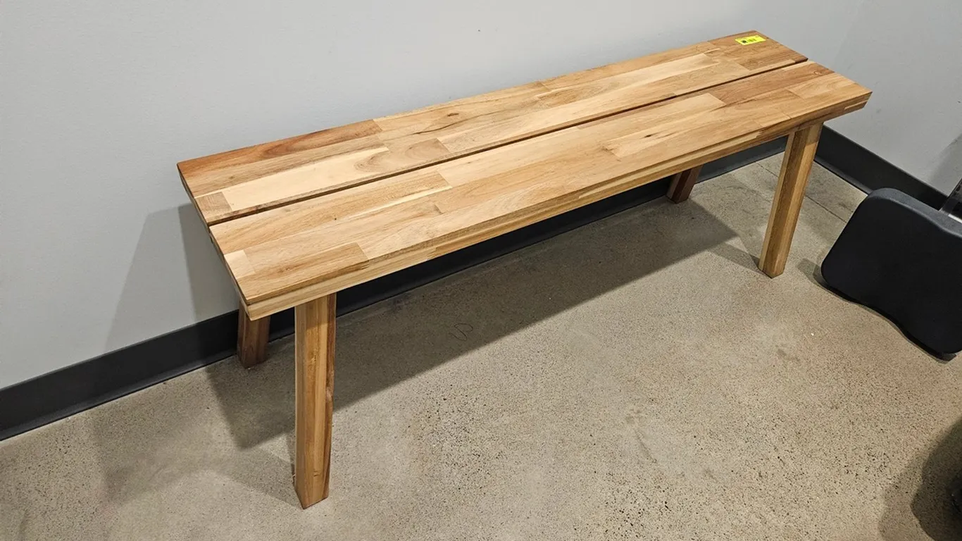 Wood Bench, 47.5"x11.5"x18"