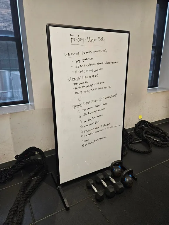 Two Sided Dry Erase Board, 37"x70"