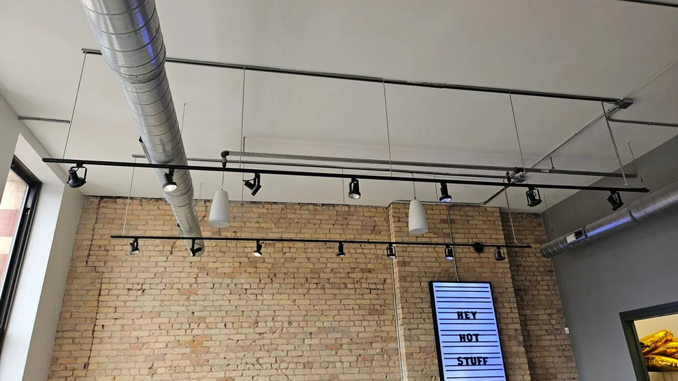 Track Light in Lobby and Hall
