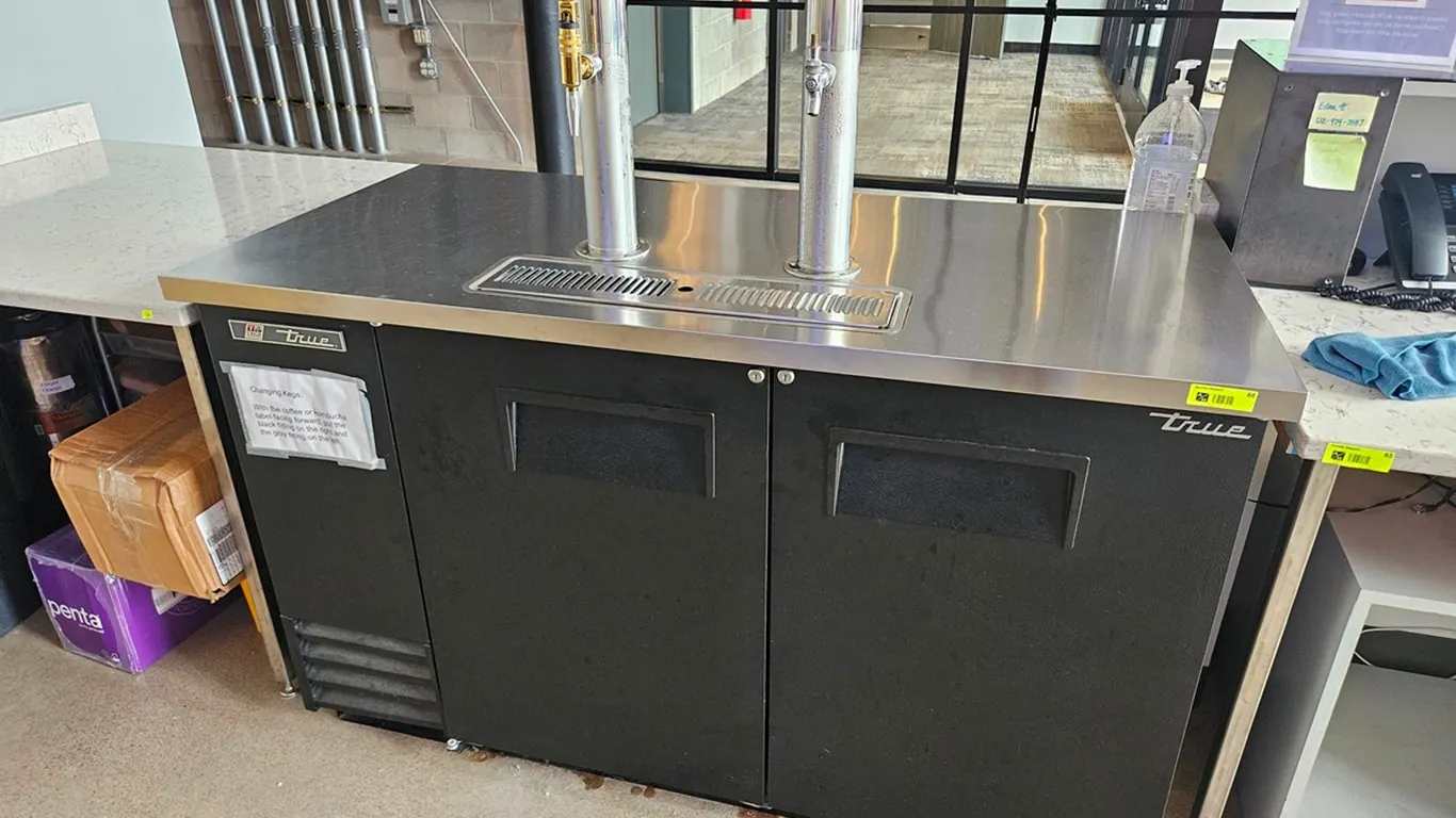 True 59" 2 Tap Keg Cooler, Model TDD-2, 115V