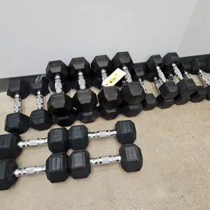 22 Rogue Dumbbells (like new), 4 - 20 lb., 2 - 15 lb., 8 - 12.5 lb., 8 - 7.5 lb.