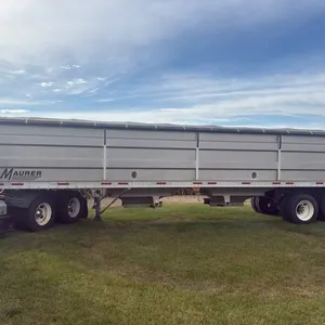 2015  Mauer 36’ Grain Hopper w/ Shurco 4500 Series Electric Tarp, Ag Hoppers, Aluminum, One Owner Trailer